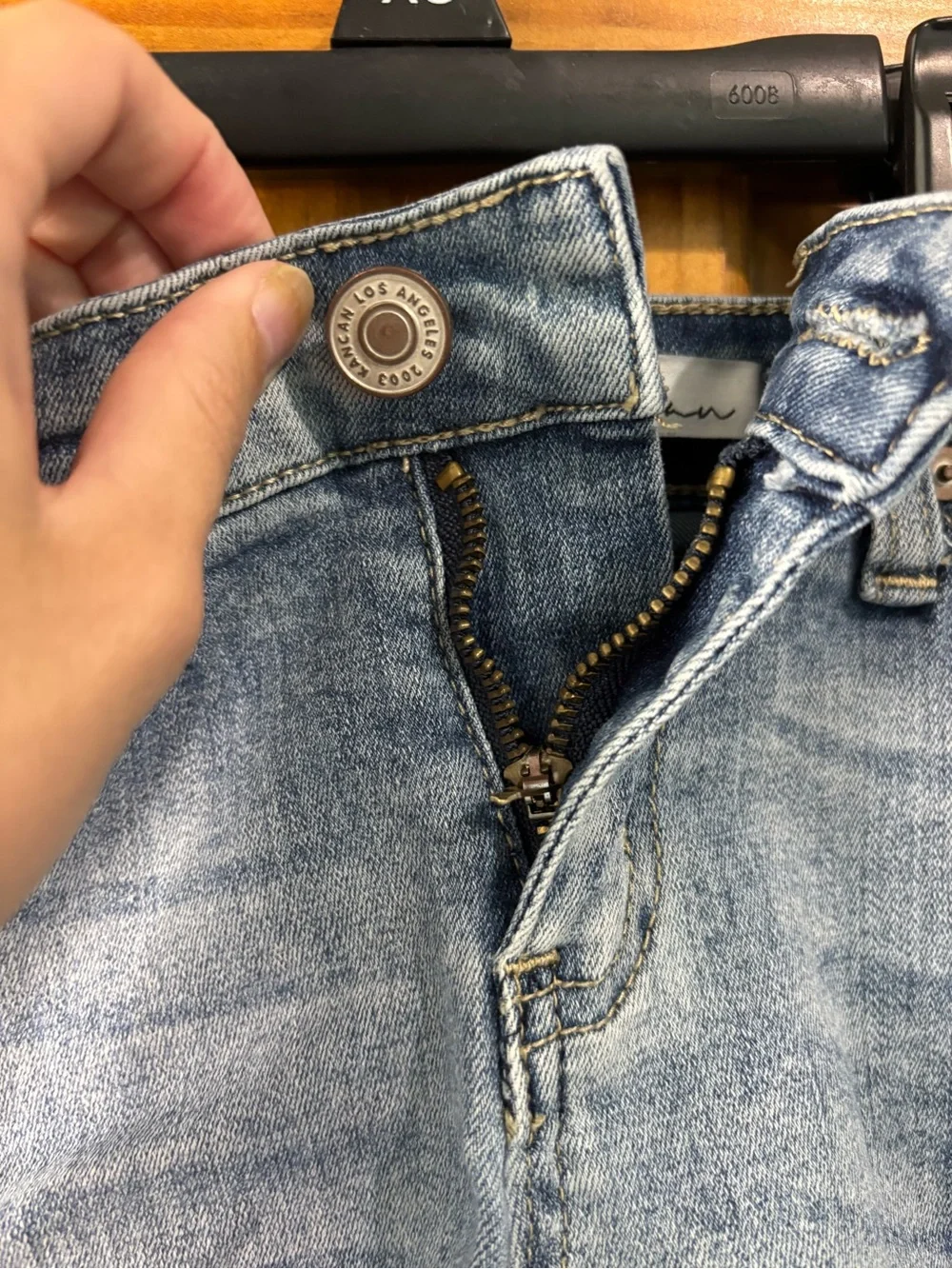 Distressed Denim Shorts